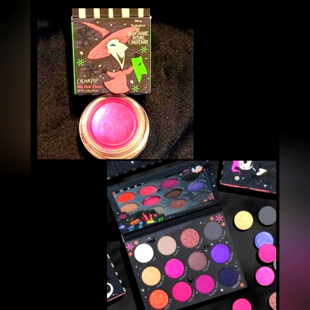 Colourpop x Nightmare Before Christmas and Jelly Much Shadow "Shock"